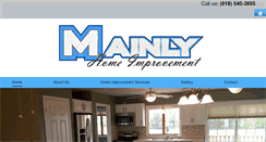 Desktop Screenshot of mainlyhomeimprovement.com